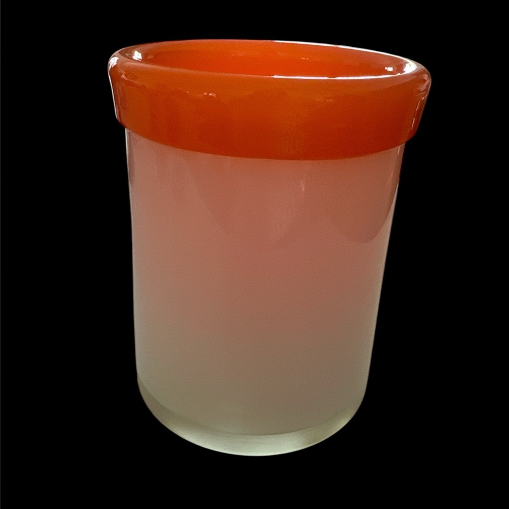 Mid Century Hand Blown Glass Canister Perfect Blend of Style and Function